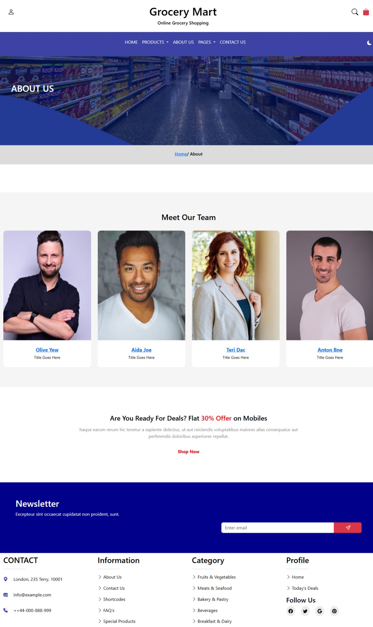 Grocery Mart E-commerce