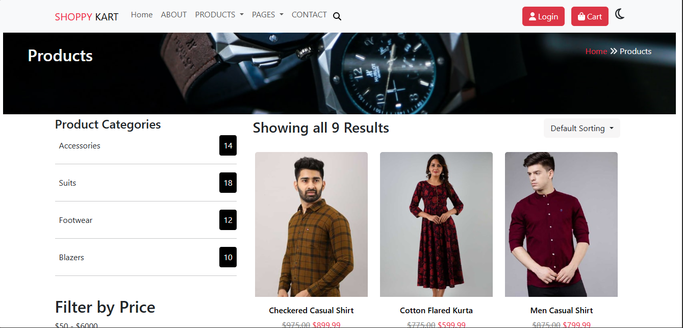 ShopyKart eCommerce Website