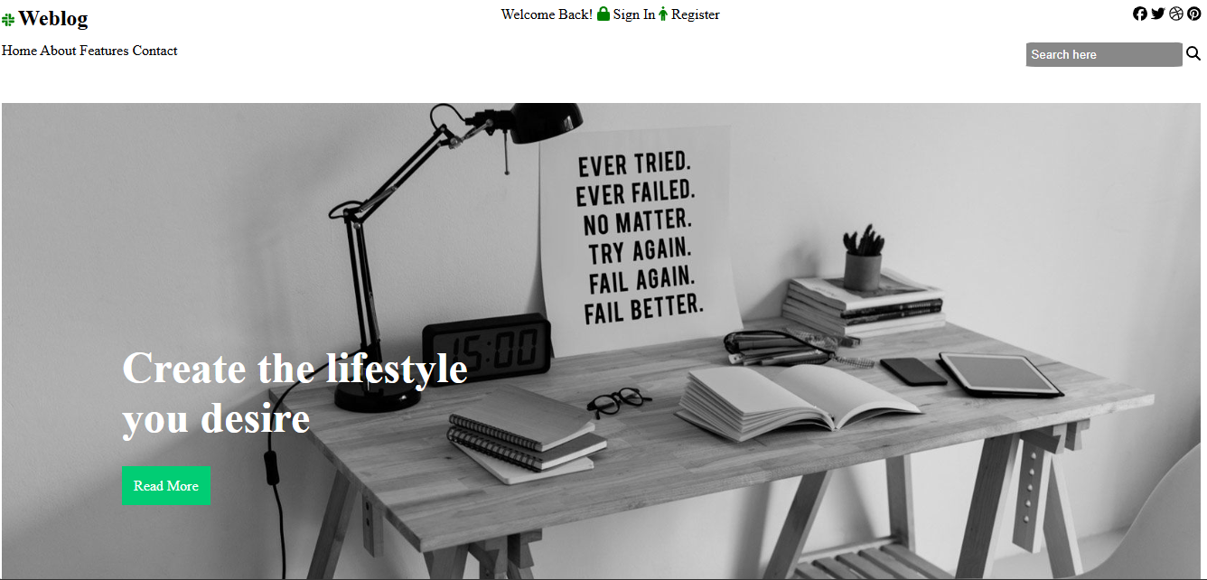 Weblog Website